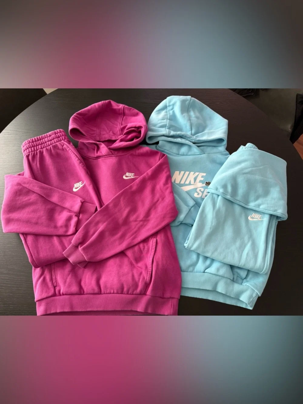 VGUC 2- NIKE sweatsuits hoodie jogger pants boys girl M L - Picture 2 of 13